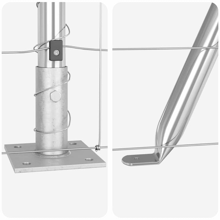 gard de teren 1x50 m din oțel galvanizat - WALTI WALTI