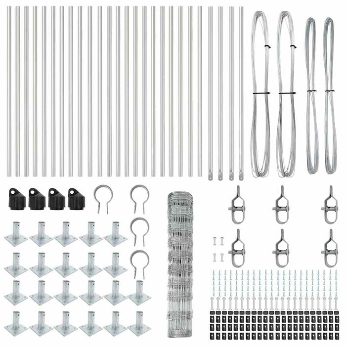 gard de teren 1x50 m din oțel galvanizat - WALTI WALTI