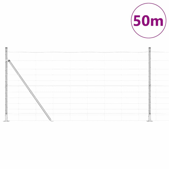 Stâlp de gard. Galvanizat 50 x 1,2 m Oțel - WALTI WALTI