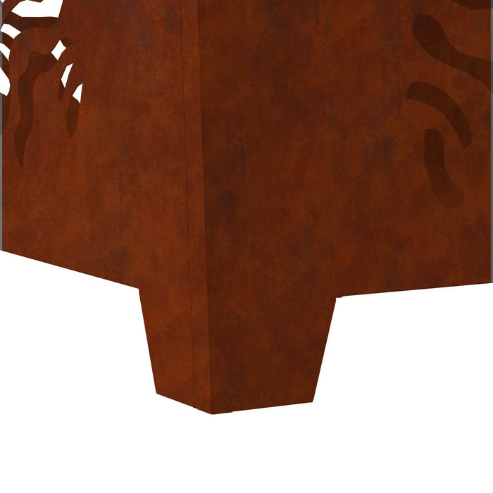 Cuptor de foc Maro 60 x 60 x 40 cm Oțel rezistent la intemperii WALTI