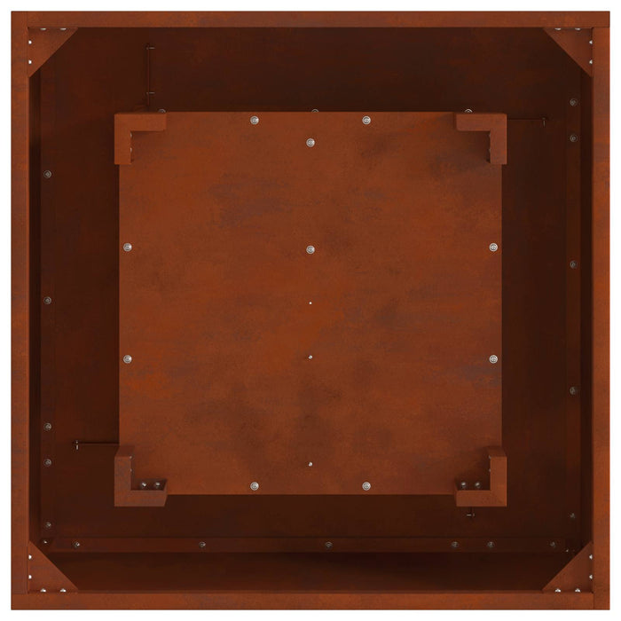 Cuptor de foc Maro 60 x 60 x 30 cm Oțel rezistent de intemperii - WALTI WALTI