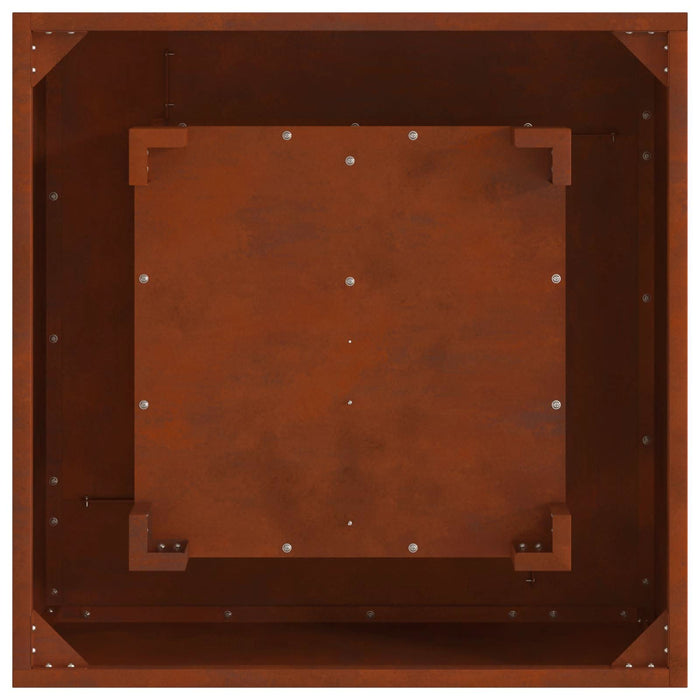 Cuptor de foc Maro 80 x 80 x 40 cm Oțel rezistent de intemperii - WALTI WALTI