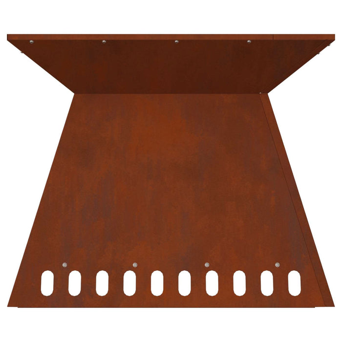 Cuptor de foc Maro 60 x 60 x 50 cm Oțel rezistent de intemperii - WALTI WALTI