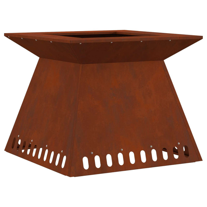 Cuptor de foc Maro 60 x 60 x 50 cm Oțel rezistent de intemperii - WALTI WALTI