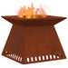 Cuptor de foc Maro 60 x 60 x 50 cm Oțel rezistent de intemperii - WALTI WALTI