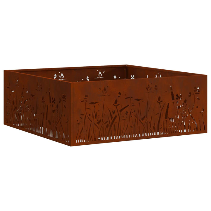 Cuptor de foc Maro 80 x 80 x 30 cm Oțel rezistent de intemperii - WALTI WALTI