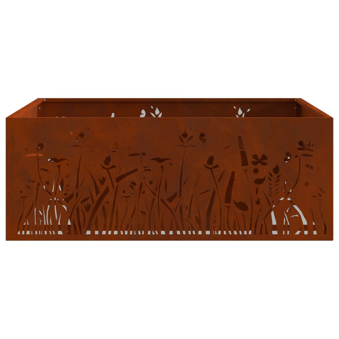 Cuptor de foc Maro 80 x 80 x 30 cm Oțel rezistent de intemperii - WALTI WALTI