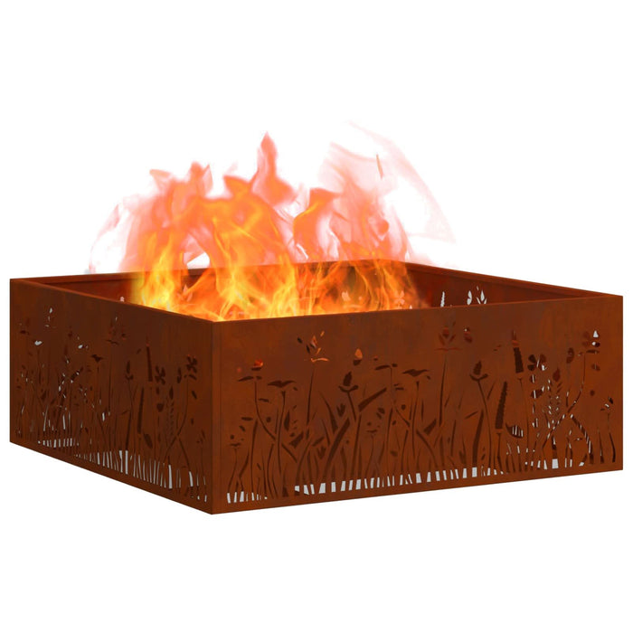 Cuptor de foc Maro 80 x 80 x 30 cm Oțel rezistent de intemperii - WALTI WALTI