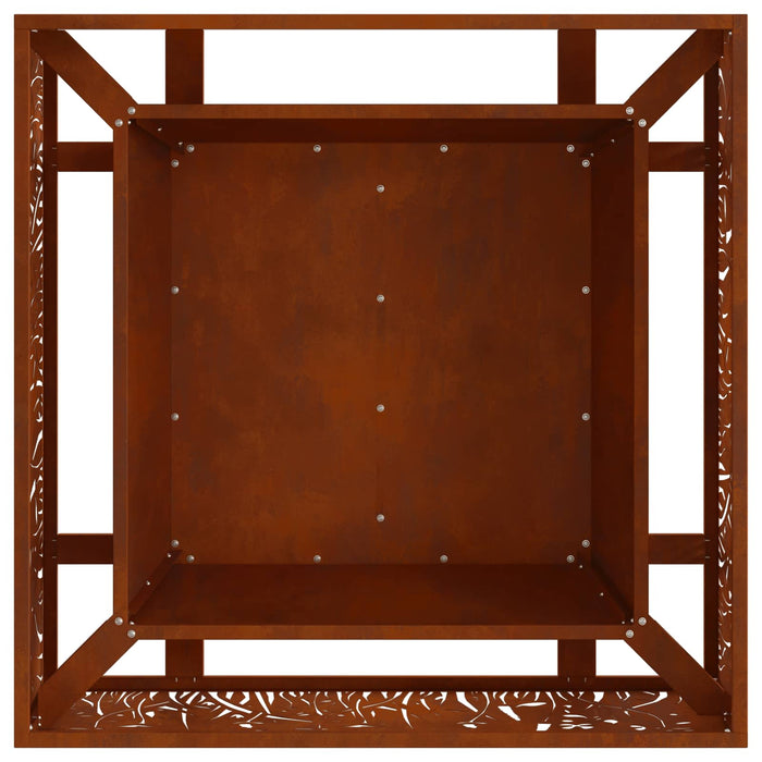 Cuptor de foc Maro 80 x 80 x 30 cm Oțel rezistent de intemperii - WALTI WALTI
