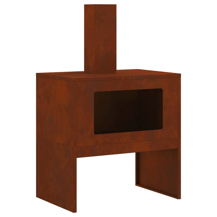 Cuptor de foc Maro 60 x 40 x 96 cm Oțel rezistent de intemperii - WALTI WALTI