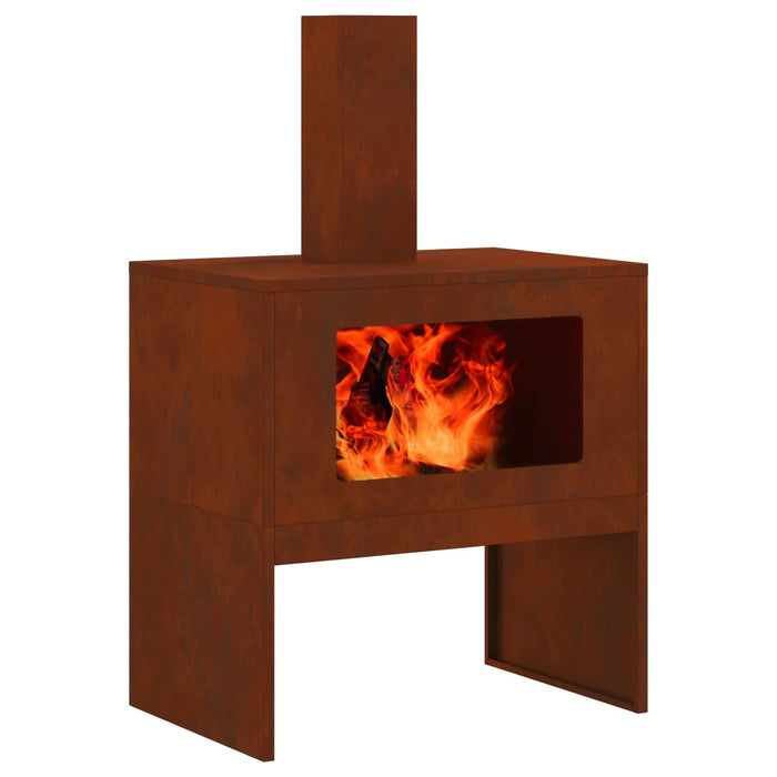 Cuptor de foc Maro 60 x 40 x 96 cm Oțel rezistent de intemperii - WALTI WALTI