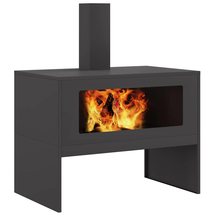 Cuptor de foc Negru 80 x 50 x 96 cm Oțel laminat la rece - WALTI WALTI