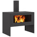 Cuptor de foc Negru 80 x 50 x 96 cm Oțel laminat la rece - WALTI WALTI