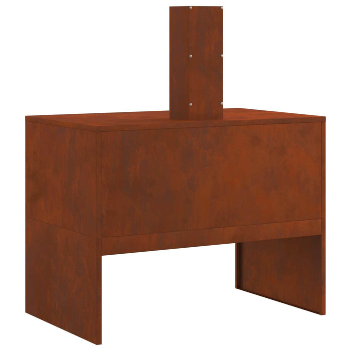 Cuptor de foc Maro 80 x 50 x 96 cm Oțel rezistent de intemperii - WALTI WALTI