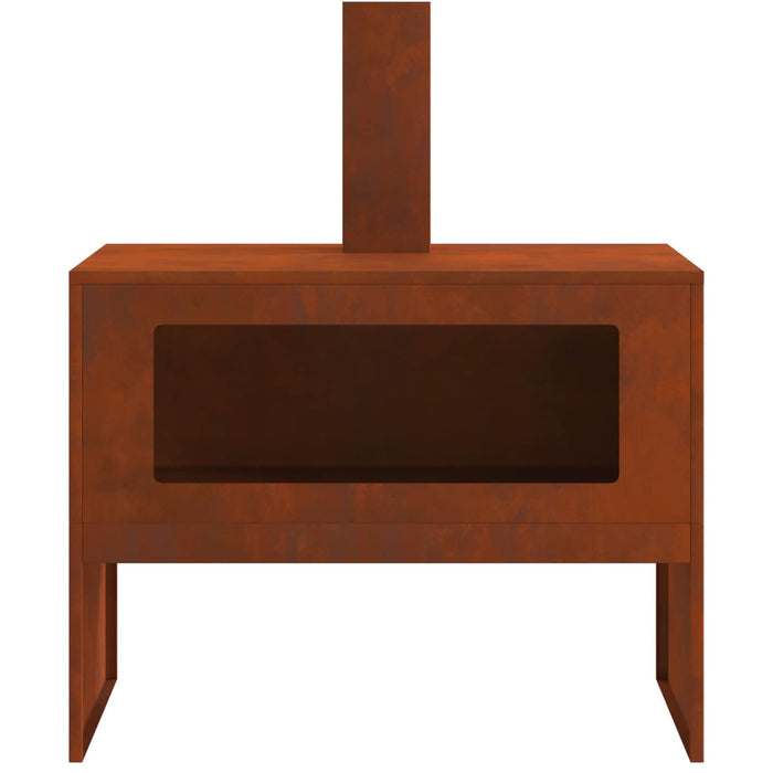 Cuptor de foc Maro 80 x 50 x 96 cm Oțel rezistent de intemperii - WALTI WALTI