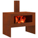 Cuptor de foc Maro 80 x 50 x 96 cm Oțel rezistent de intemperii - WALTI WALTI