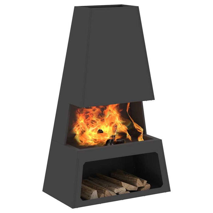 Cuptor de foc Negru 60 x 35 x 100 cm Oțel - WALTI WALTI
