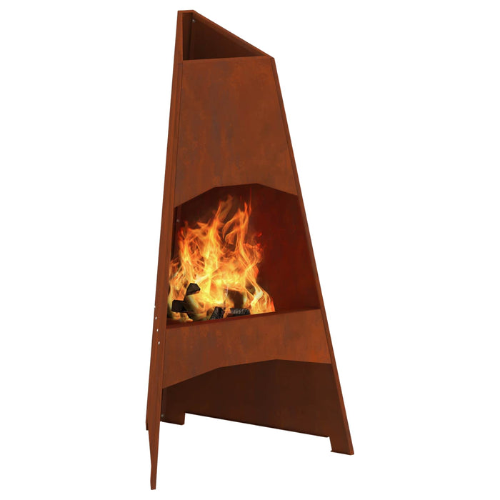 Cuptor de foc Maro 50 x 50 x 95 cm Oțel rezistent de intemperii - WALTI WALTI