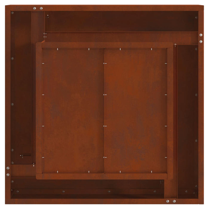 Cuptor de foc Maro 60 x 60 x 30 cm Oțel rezistent de intemperii - WALTI WALTI