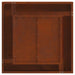 Cuptor de foc Maro 60 x 60 x 30 cm Oțel rezistent de intemperii - WALTI WALTI