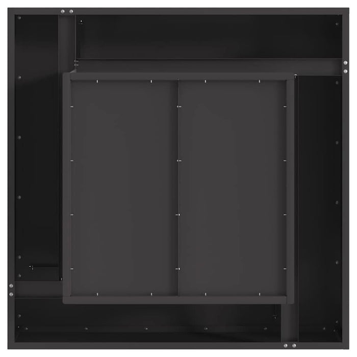 Cuptor de foc Negru 80 x 80 x 40 cm Oțel - WALTI WALTI