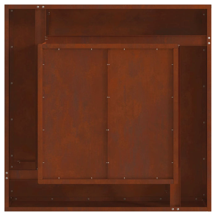 Cuptor de foc Maro 80 x 80 x 40 cm Oțel rezistent de intemperii - WALTI WALTI