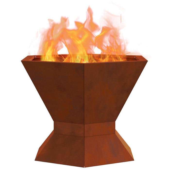 Cuptor de foc Maro 50 x 50 x 40 cm Oțel rezistent de intemperii - WALTI WALTI