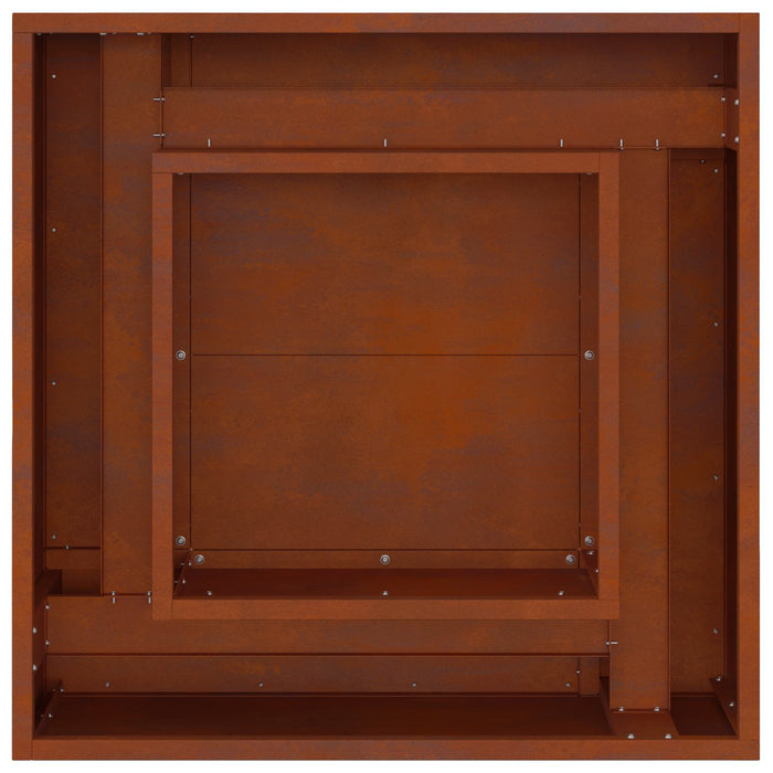 Cuptor de foc Maro 60 x 60 x 30 cm Oțel rezistent de intemperii - WALTI WALTI