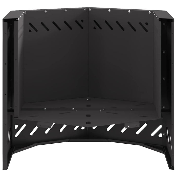 Focar Fără Fum Negru 58 x 58 x 51 cm Oțel - WALTI WALTI