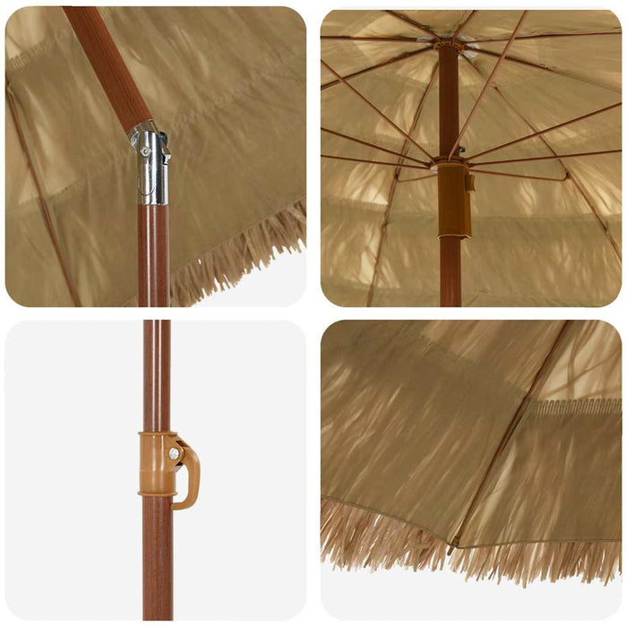 Parasol de Grădină natural 160 x 160 x 196 cm - WALTI WALTI