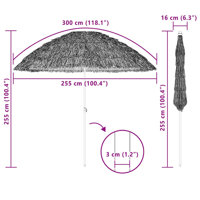 Parasol de Grădină 255 x 255 x 255 cm WALTI