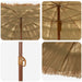 Parasol de Plajă natural 255 x 255 x 255 cm Poliester și oțel - WALTI WALTI