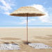 Parasol de Plajă natural 255 x 255 x 255 cm Poliester și oțel - WALTI WALTI