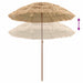 Parasol de Plajă natural 255 x 255 x 255 cm Poliester și oțel - WALTI WALTI