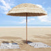 Parasol de Plajă natural 255 x 255 x 255 cm Poliester și oțel - WALTI WALTI