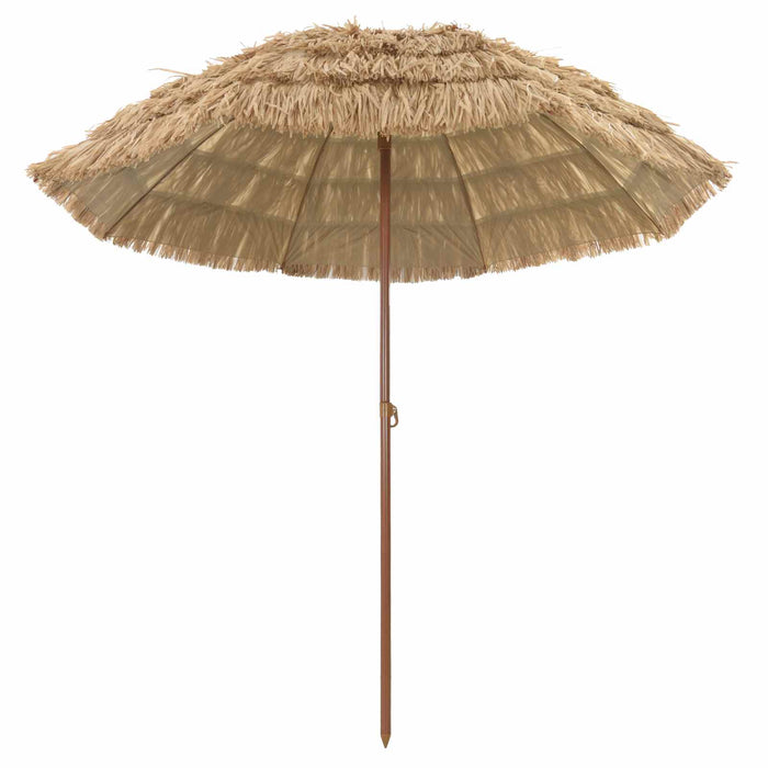 Parasol de Plajă natural 255 x 255 x 255 cm Poliester și oțel - WALTI WALTI