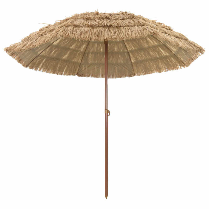 Parasol de Plajă natural 255 x 255 x 255 cm Poliester și oțel - WALTI WALTI