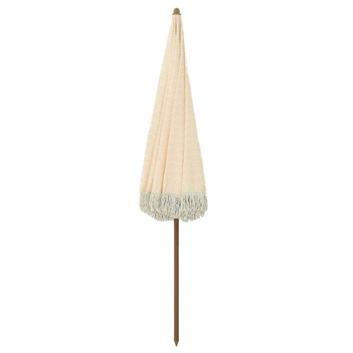 Parasol de Plajă Galben și alb 160 x 160 x 196 cm WALTI