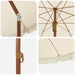 Parasol de Plajă Galben și alb 205 x 205 x 210 cm - WALTI WALTI