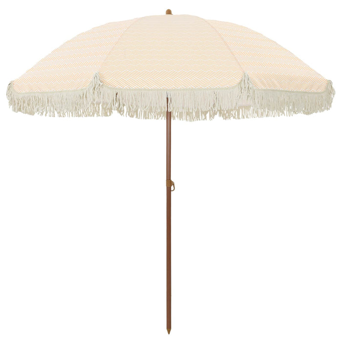 Parasol de Plajă Galben și alb 205 x 205 x 210 cm - WALTI WALTI