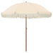 Parasol de Plajă Galben și alb 205 x 205 x 210 cm - WALTI WALTI