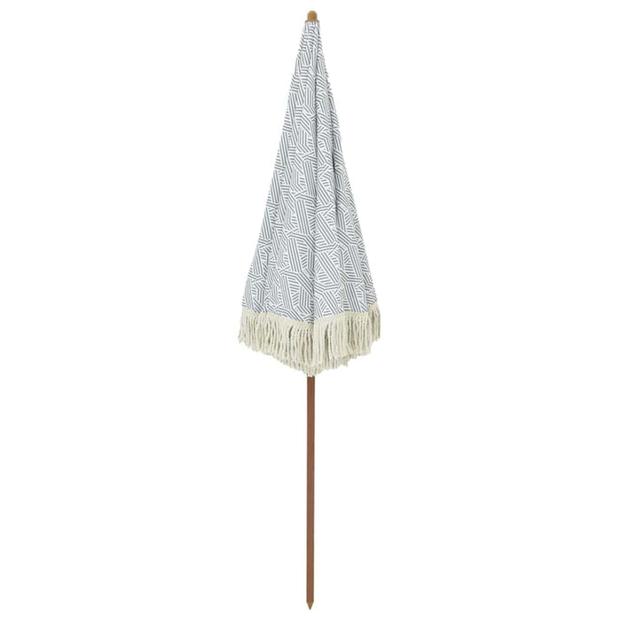 Parasol de Plajă Gri și alb 160 x 160 x 196 cm WALTI