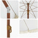 Parasol de Plajă Gri și alb 205 x 205 x 210 cm - WALTI WALTI