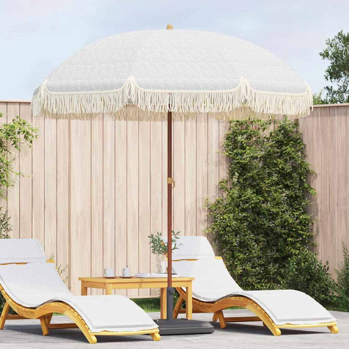 Parasol de Plajă Gri și alb 205 x 205 x 210 cm - WALTI WALTI