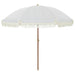Parasol de Plajă Gri și alb 205 x 205 x 210 cm - WALTI WALTI