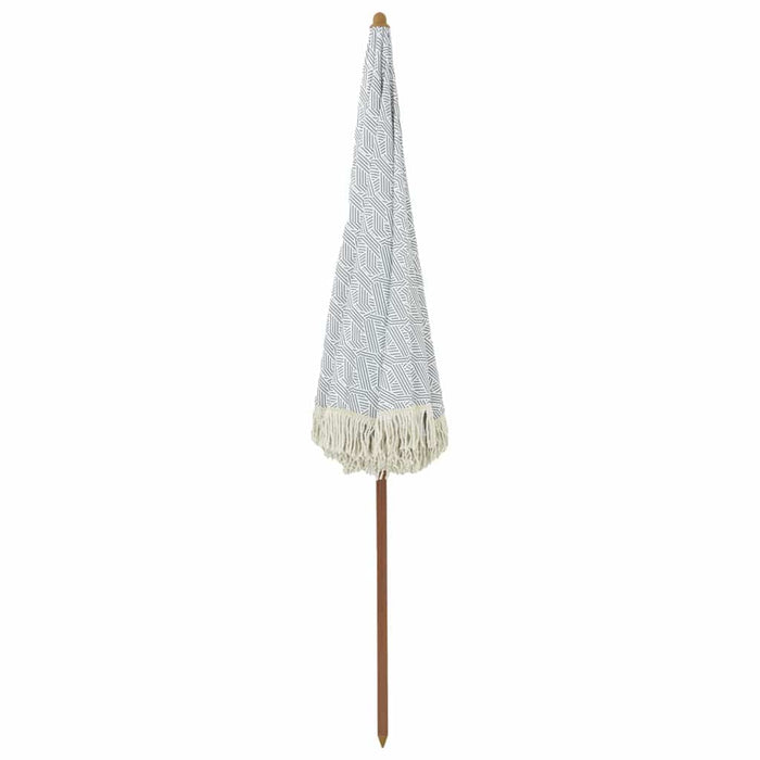 Parasol de Plajă Gri și alb 205 x 205 x 210 cm - WALTI WALTI