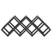 Raft pentru vin Negru 63 x 16.5 x 25 cm - WALTI WALTI