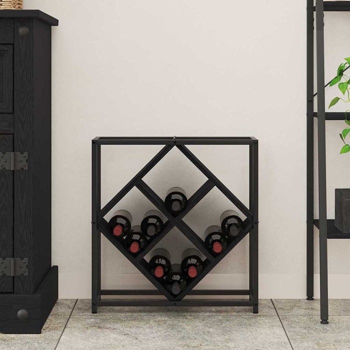 Raft pentru vin Stejar negru 51 x 18 x 52.5 cm Lemn compozit - WALTI WALTI