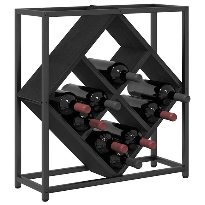 Raft pentru vin Stejar negru 51 x 18 x 52.5 cm Lemn compozit - WALTI WALTI