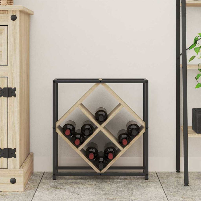 Raft pentru vin Stejar sonoma 51 x 18 x 52.5 cm Lemn compozit - WALTI WALTI